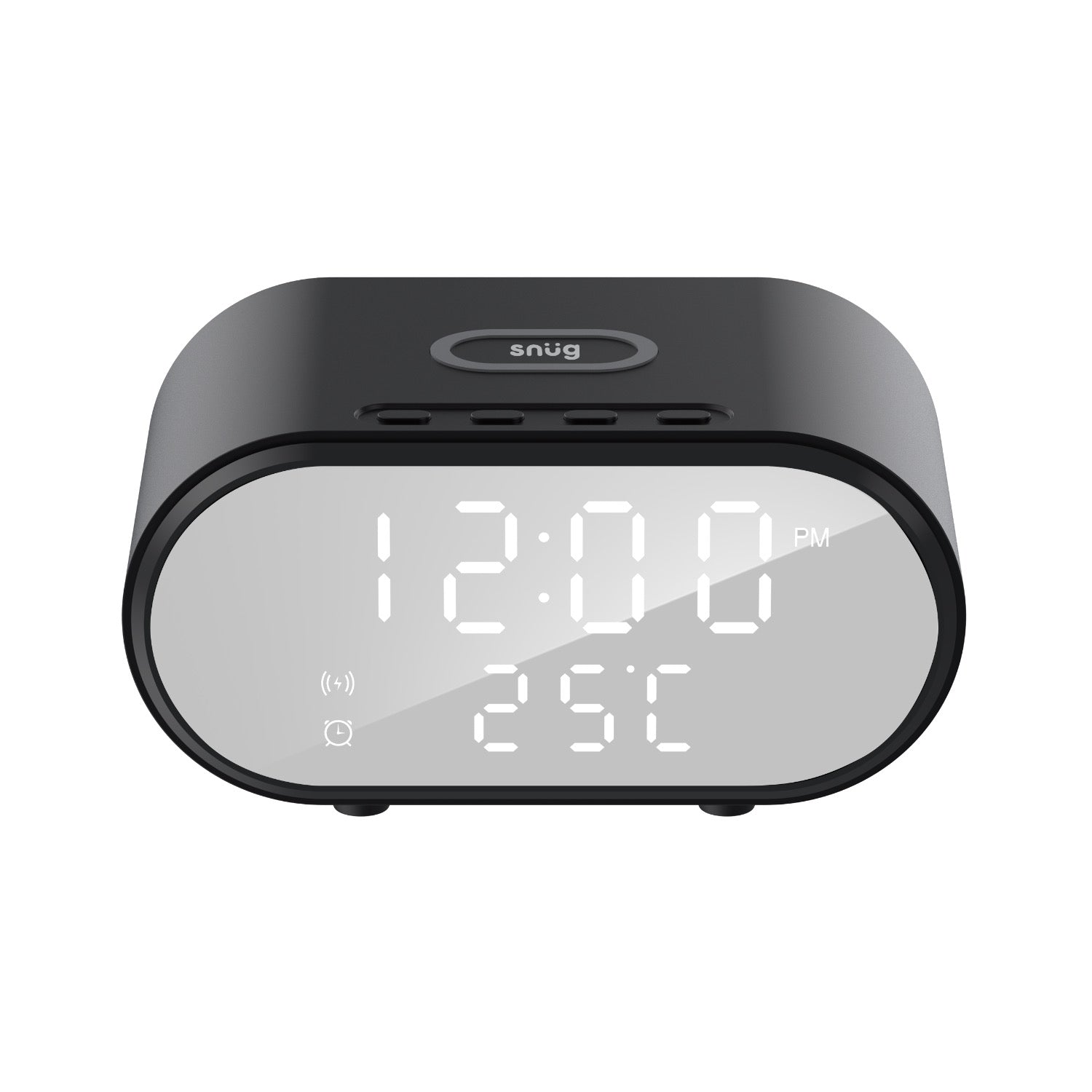 GUNMANSA Snug Wireless Charger With Clock 15W - Black