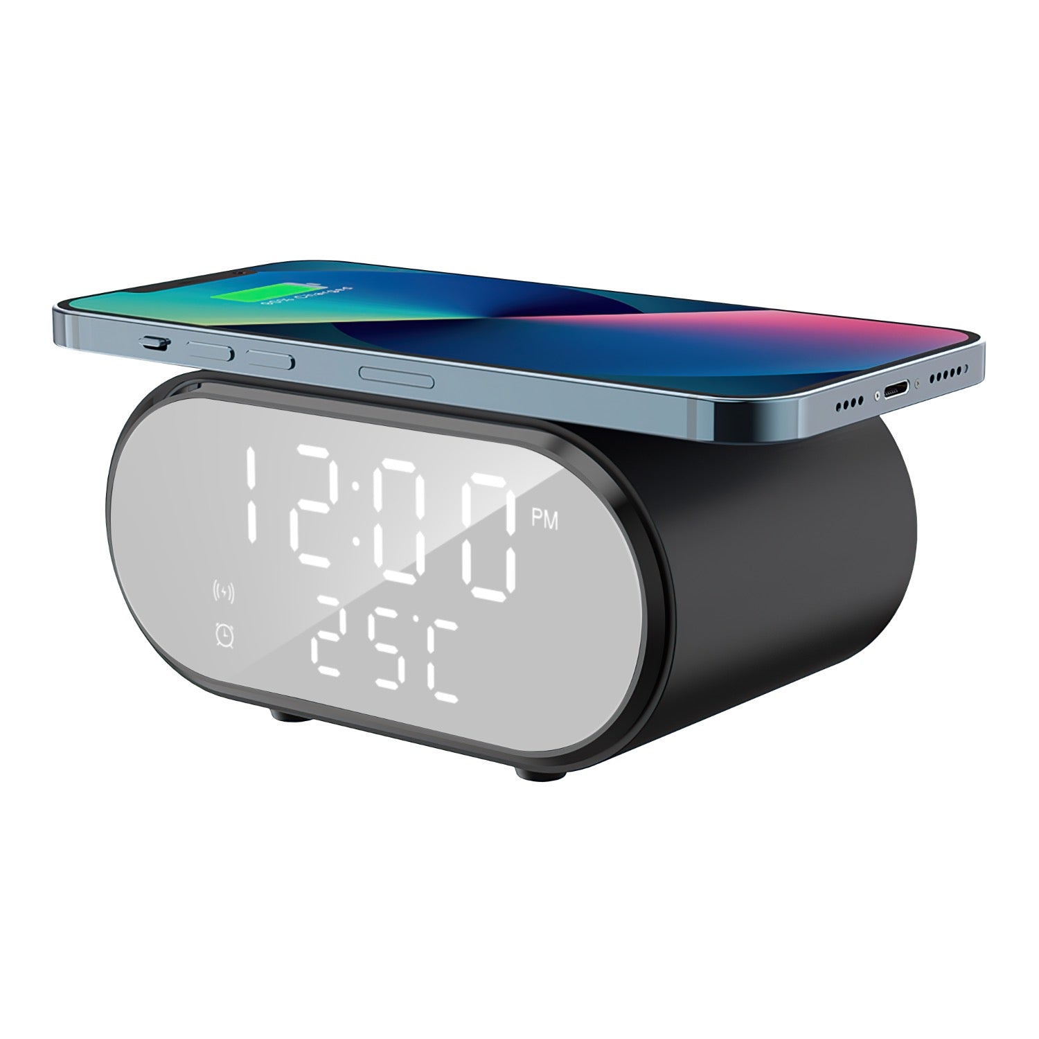 GUNMANSA Snug Wireless Charger With Clock 15W - Black