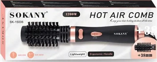 GUNMANSA Sokany 1200W 2 In 1 Hot Air Comb Dryer