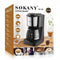 GUNMANSA Sokany Black And Silver 900ml Coffee Maker