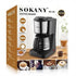 GUNMANSA Sokany Black And Silver 900ml Coffee Maker