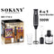 GUNMANSA SOKANY hand blender 4 in 1 300W 2Speed