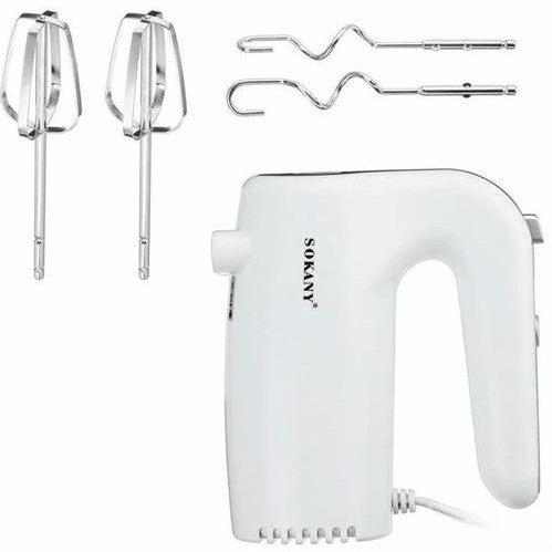 GUNMANSA Sokany Hand Mixer White 500w with Attachments Retail Box 1