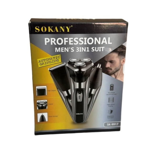 GUNMANSA Sokany Pro Mens 3 In 1 Multi Shaver