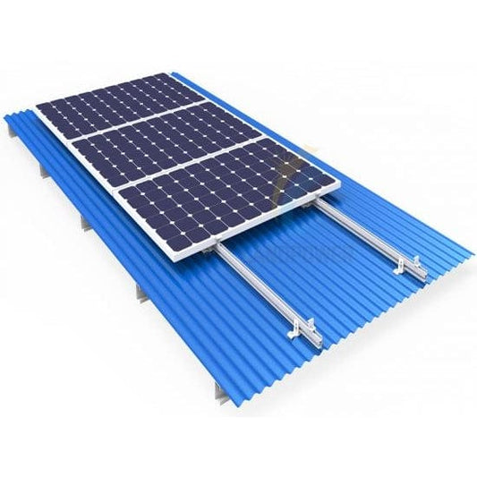 GUNMANSA Solar Mount x4 60Cell /72 Cell PV onto angled Corrugated Roof SOL-M-KIT 4 CRG-R