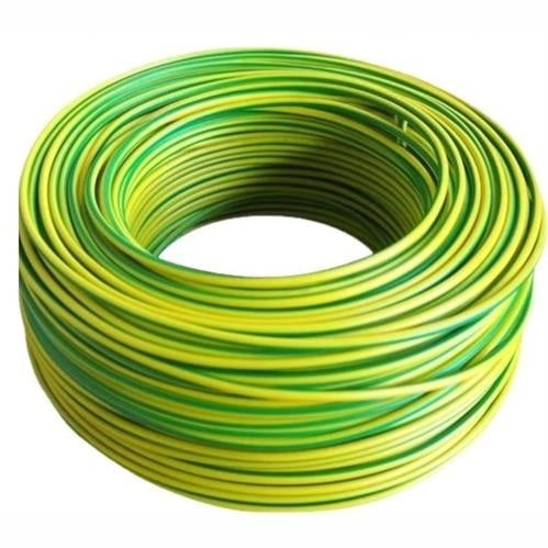 GUNMANSA Solarix 6mm² Yellow 7 Green Earth Wire 100 Metre Roll