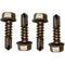 GUNMANSA Solarix Hexagon Head Self Tapping Screw Pack of 4