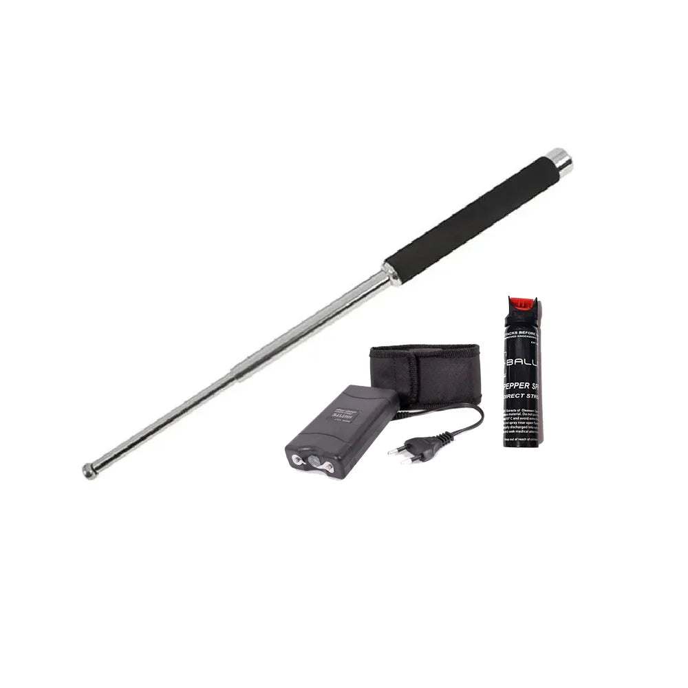GUNMANSA Solid Baton Medium 21-Inch Black -4413 Combo
