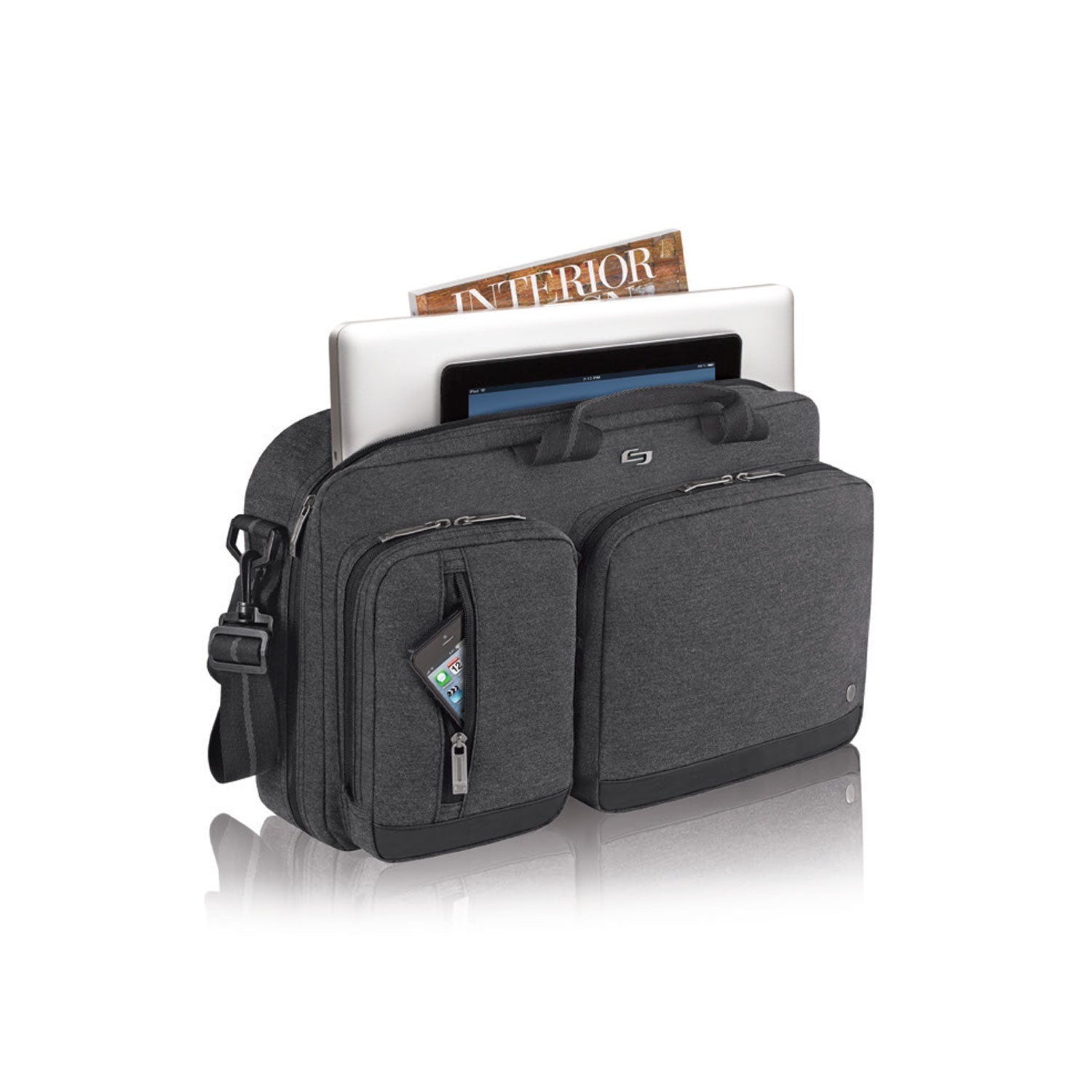 GUNMANSA Solo Duane Urban Hybrid Briefcase - Up To 15.6 Inch - Grey