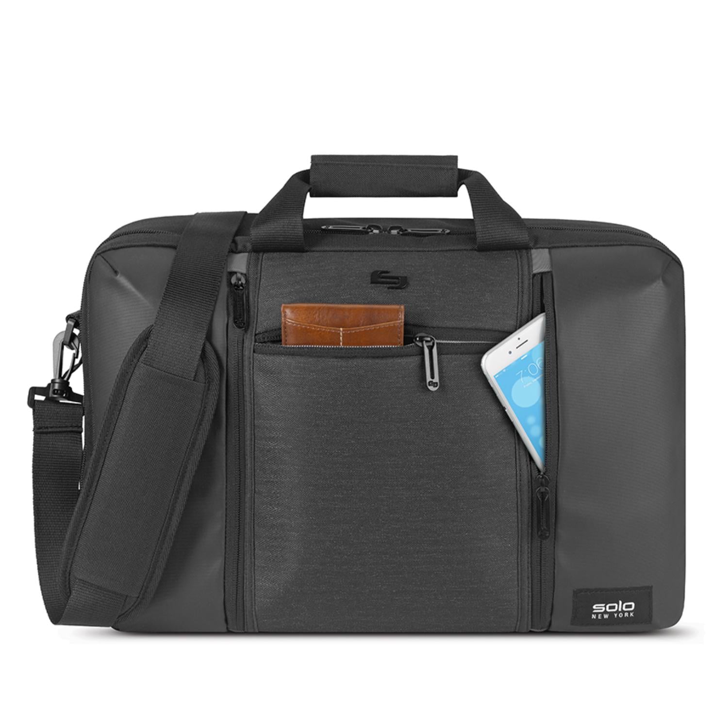 GUNMANSA Solo Highpass Hybrid Briefcase - Up To 15.6 Inch - Black