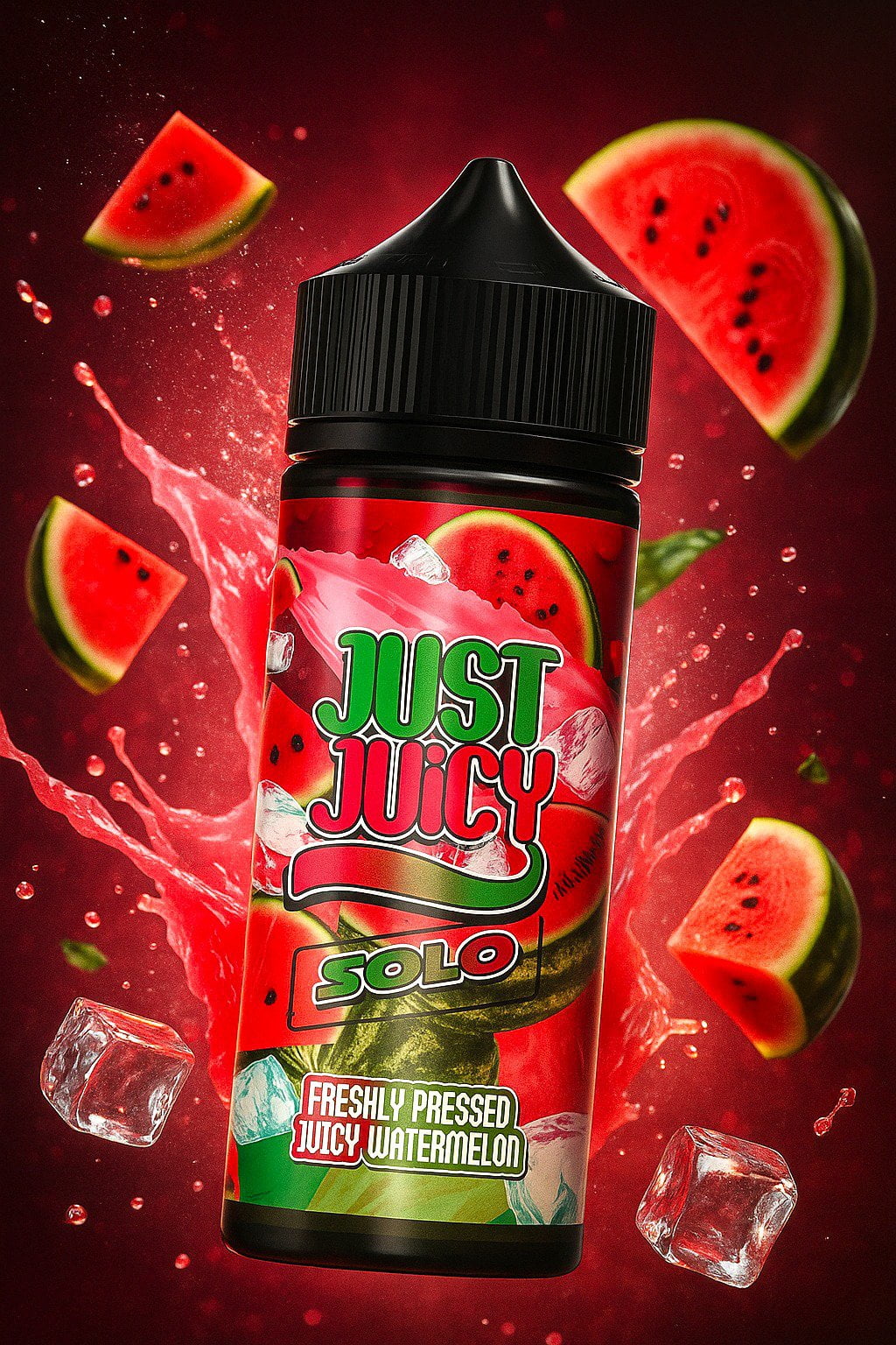 GUNMANSA Solo Watermelon 30 Ml Flavorshot 
                                                                                                    30 Ml Just Juicy Eliquid