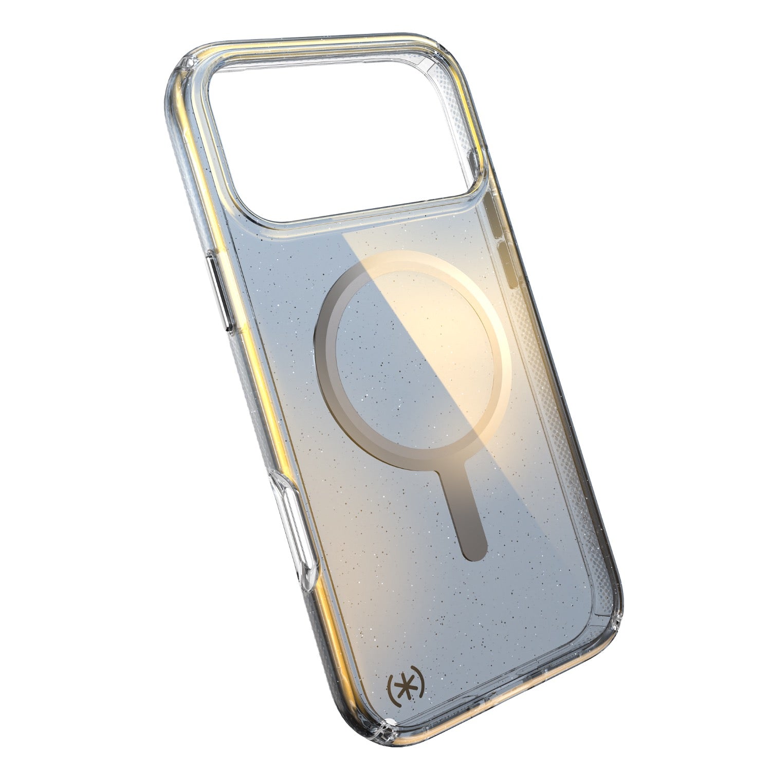 GUNMANSA Speck Presidio Lux MagSafe Case - Apple iPhone 17 Pro Max - Silver Glitter
