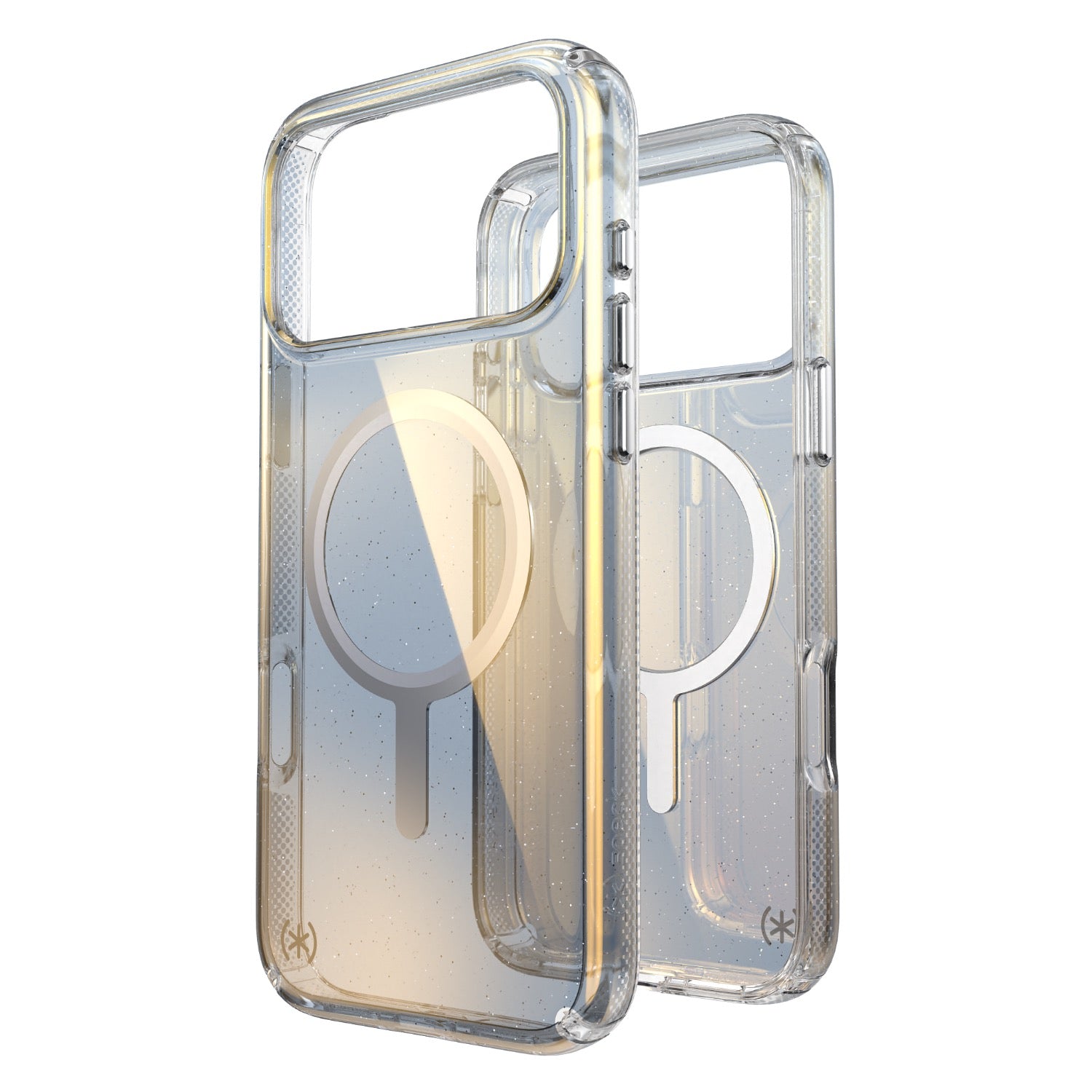 GUNMANSA Speck Presidio Lux MagSafe Case - Apple iPhone 17 Pro Max - Silver Glitter