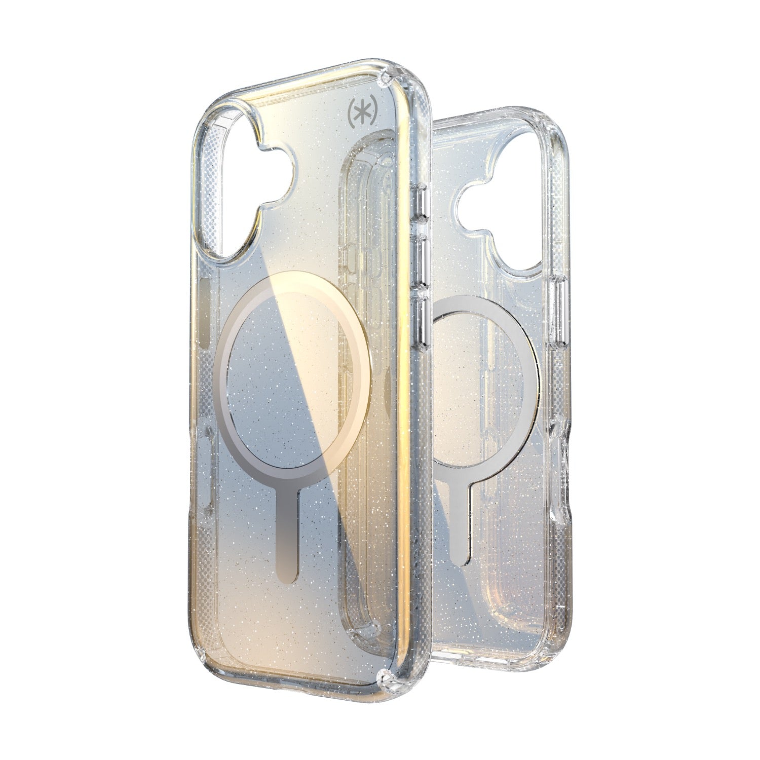 GUNMANSA Speck Presidio Lux MagSafe Case - Apple iPhone 17 - Silver Glitter