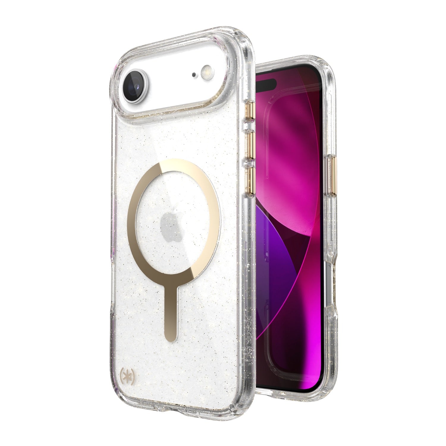 GUNMANSA Speck Presidio Lux MagSafe Case - Apple iPhone Air - Gold Glitter