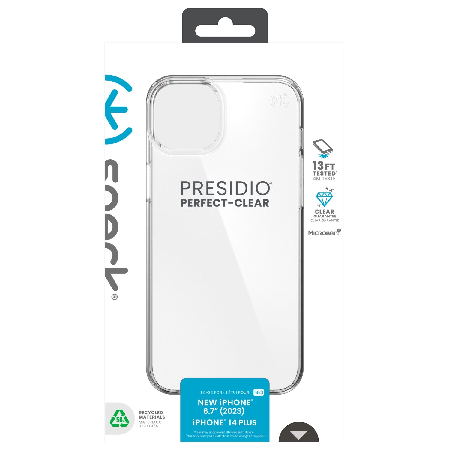 GUNMANSA Speck Presidio Perfect-Clear Case - Apple iPhone 15 Plus