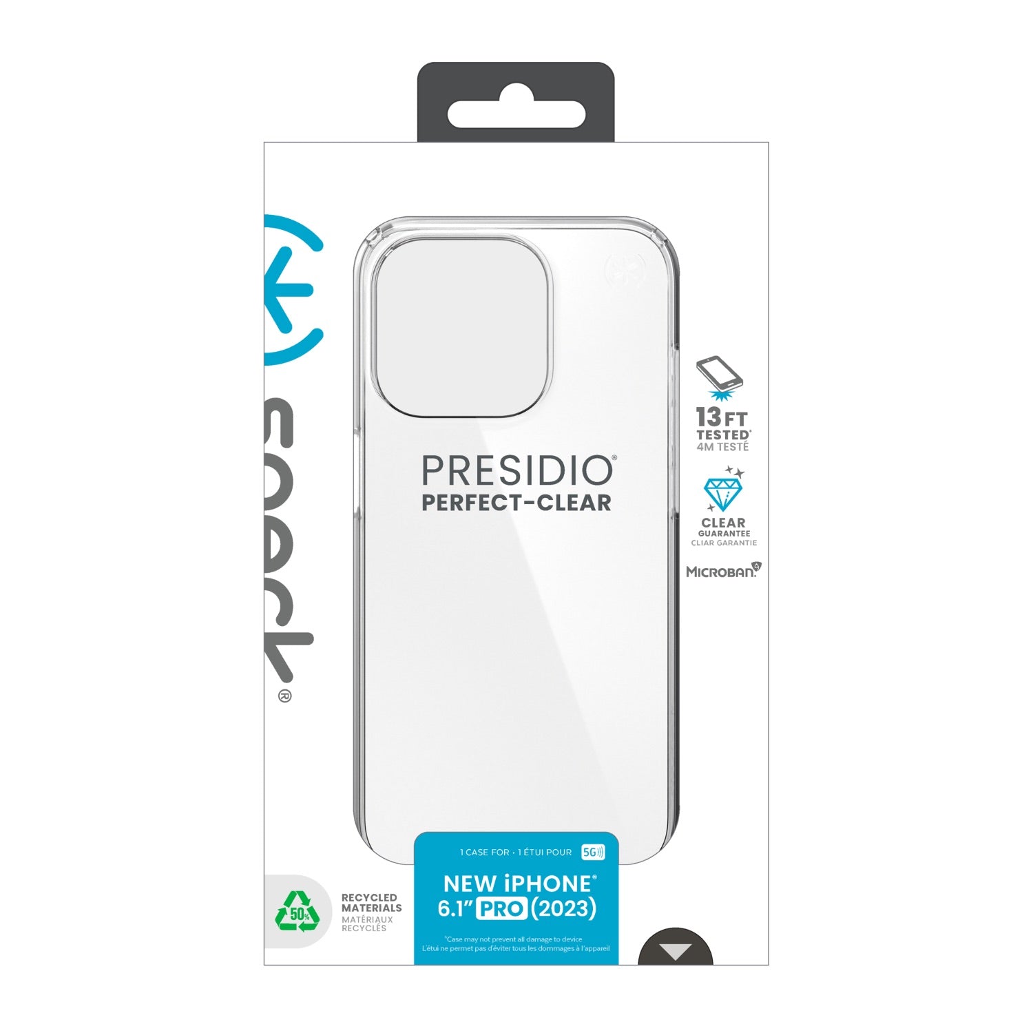 GUNMANSA Speck Presidio Perfect-Clear Case - Apple iPhone 15 Pro