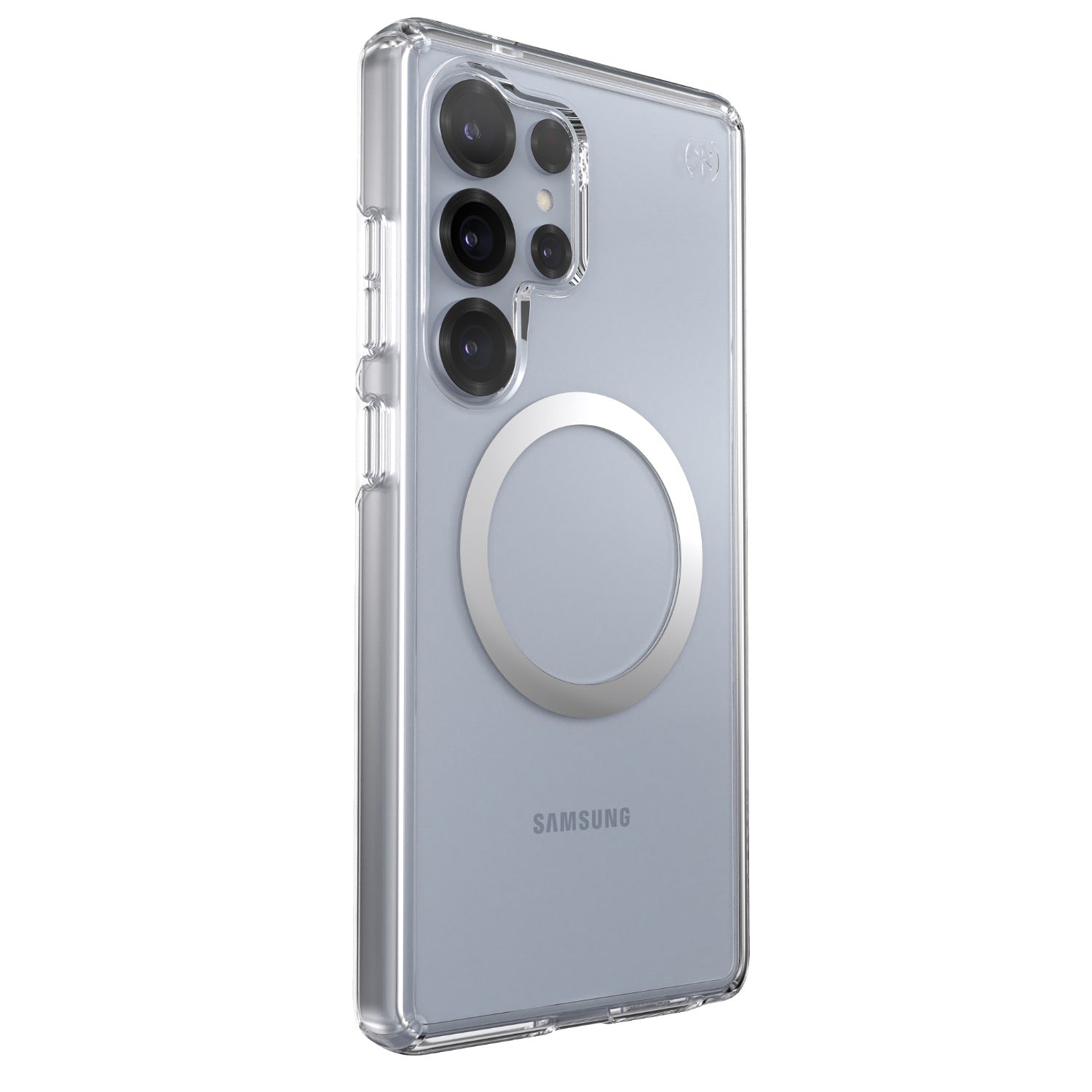 GUNMANSA Speck Presidio Perfect Clear Magnet Case - Samsung Galaxy S25 Ultra - Clear & Chrome