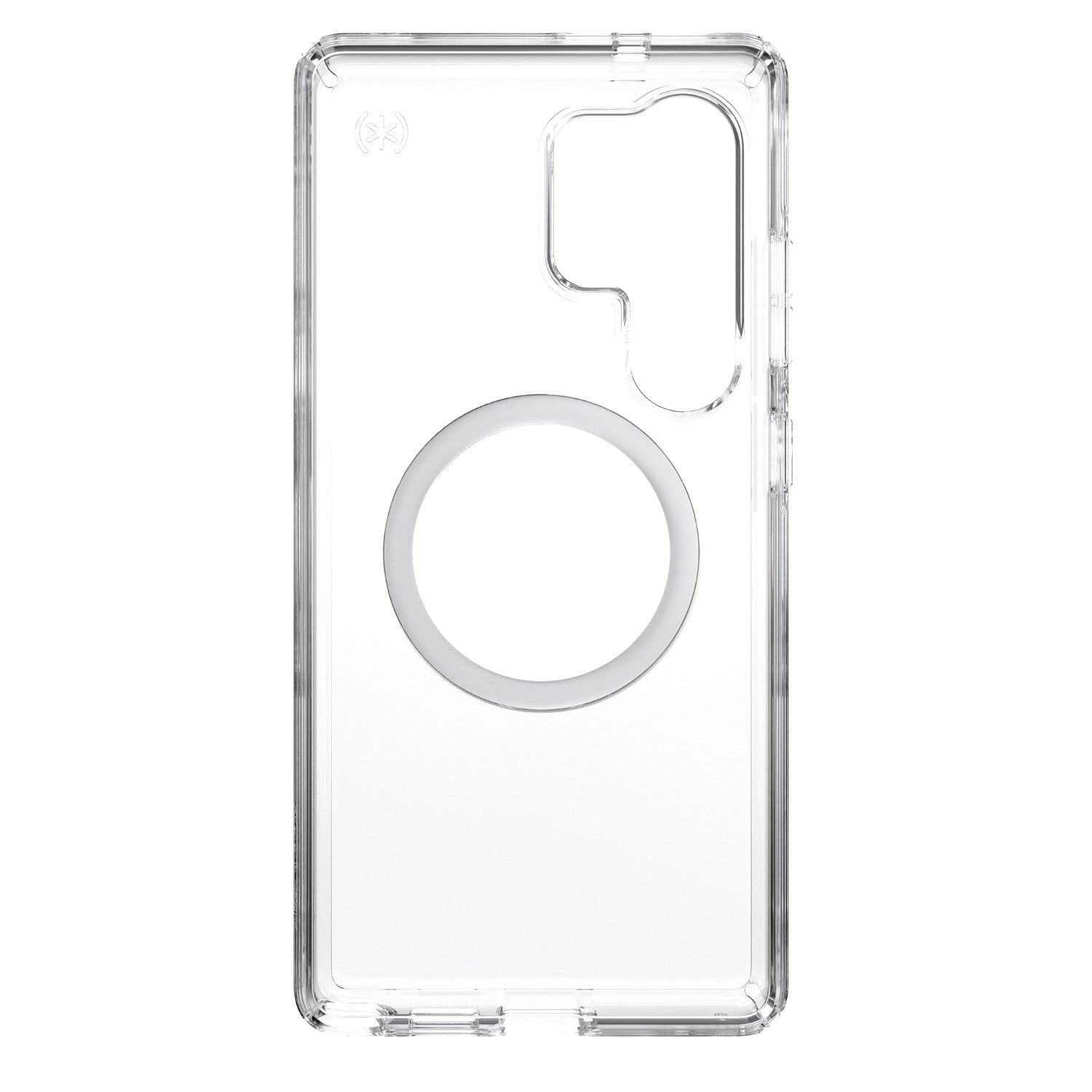 GUNMANSA Speck Presidio Perfect Clear Magnet Case - Samsung Galaxy S25 Ultra - Clear & Chrome