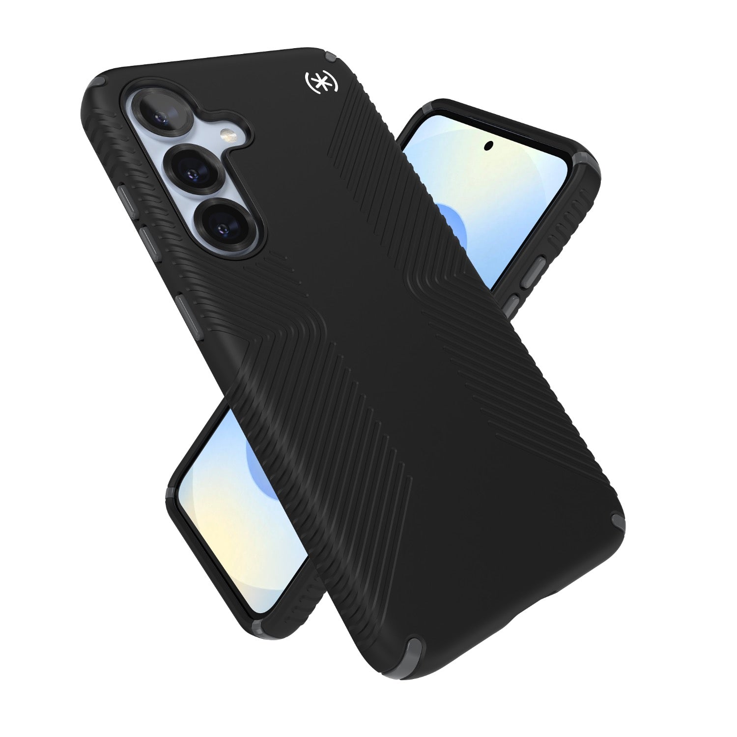 GUNMANSA Speck Presidio2 Grip Case - Samsung Galaxy S25 - Black & Slate Grey