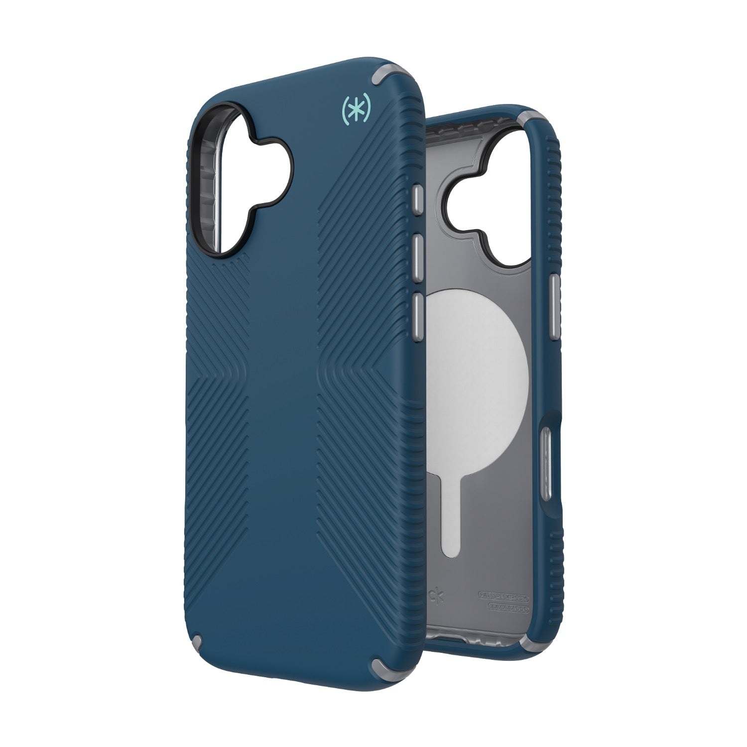 GUNMANSA Speck Presidio2 Grip MagSafe Case - Apple iPhone 17 - Blue & Silver