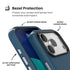 GUNMANSA Speck Presidio2 Pro MagSafe Case - Apple iPhone 17 Pro - Blue & Silver