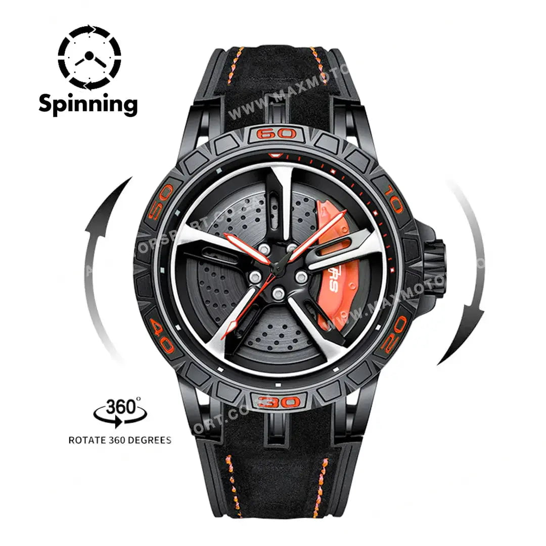 GUNMANSA Sports Car Rim Wheel Watch - Audi RS7 Spinning Face