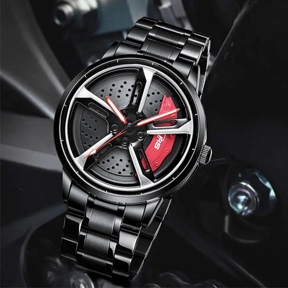 GUNMANSA Sports Car Rim Wheel Watch - Audi RS7 Spinning Face
