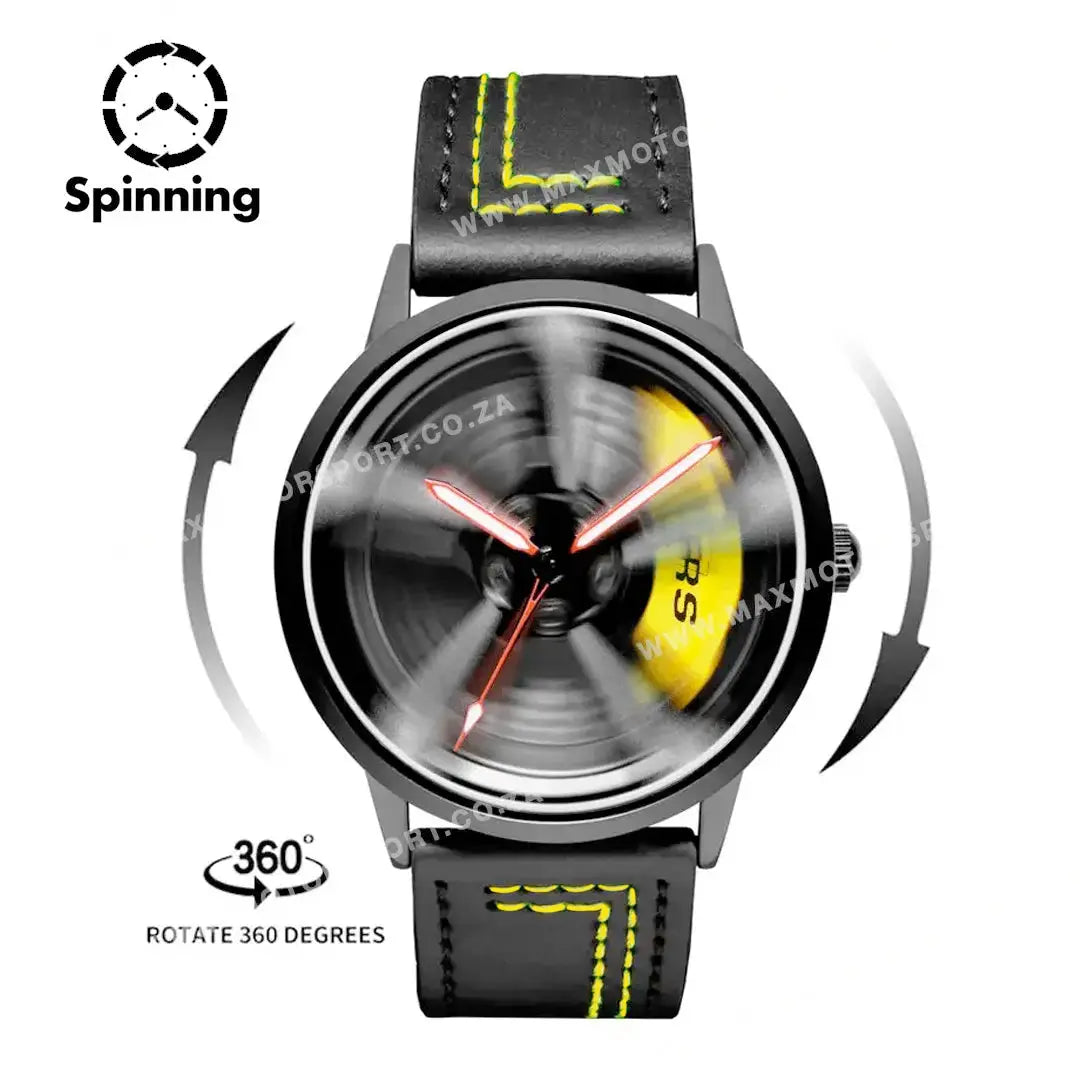 GUNMANSA Sports Car Rim Wheel Watch - Audi RS7 Spinning Face