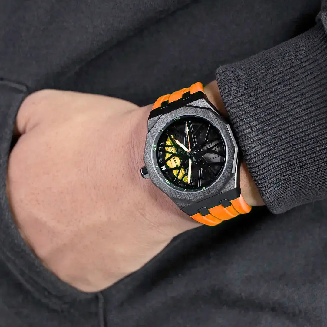 GUNMANSA Sports Car Rim Wheel Watch - Benz G55 Spinning Face