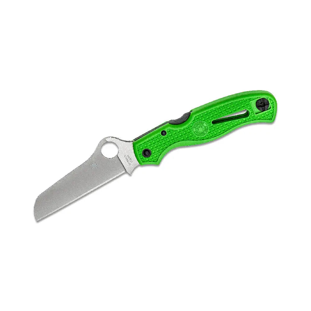GUNMANSA Spyderco Atlantic Salt Lockback Pocket Knife Green – SC89FPGR