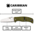 GUNMANSA SPYDERCO CARIBBEAN G10 Knife LC/200N SER SHEEPFOOT - C217GSSF