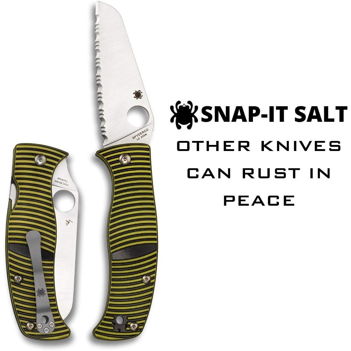 GUNMANSA SPYDERCO CARIBBEAN G10 Knife LC/200N SER SHEEPFOOT - C217GSSF