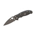 GUNMANSA Spyderco Manix 2 LTW Plain Edge Black
