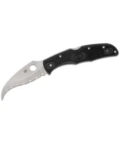 GUNMANSA SPYDERCO MATRIARCH 2 KNIFE BLACK FRN -C12SBK2