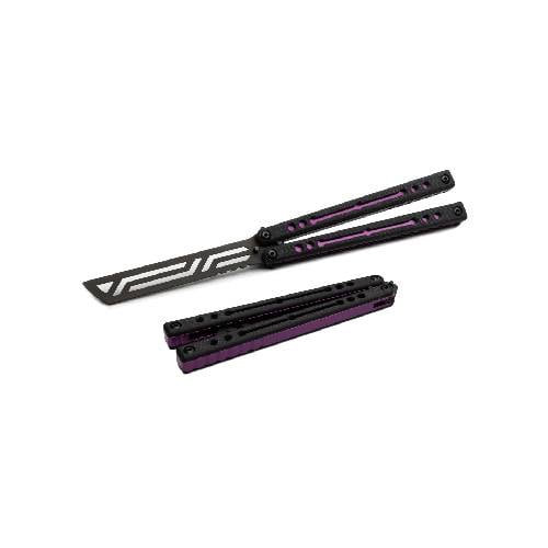GUNMANSA Squid Industries Nautilus Purple Butterfly Knife