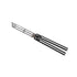 GUNMANSA Squid Industries Triton V2 Black Dual Toned Trainer Butterfly Knife Blunt Edge