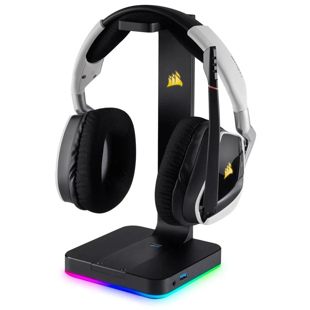 GUNMANSA ST100 RGB Gaming Headset Stand-Black; 3.5mm Analog Jack