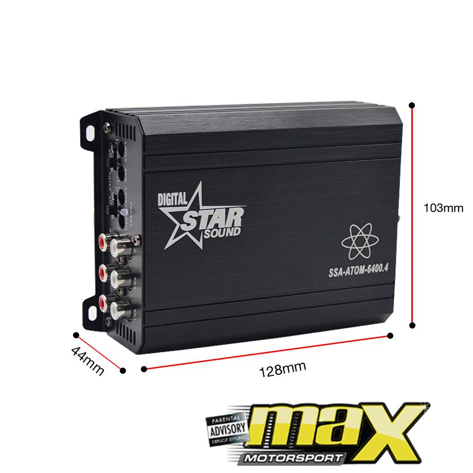 GUNMANSA Star Sound Atom Series Micro 4-Channel Amplifier (6400W)
