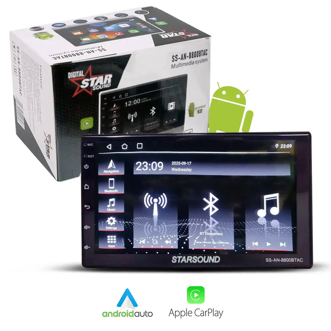 GUNMANSA Star Sound SS-AN-8800BTAC 7 Inch Android Multi-Media System With Android Auto & Apple Car Play