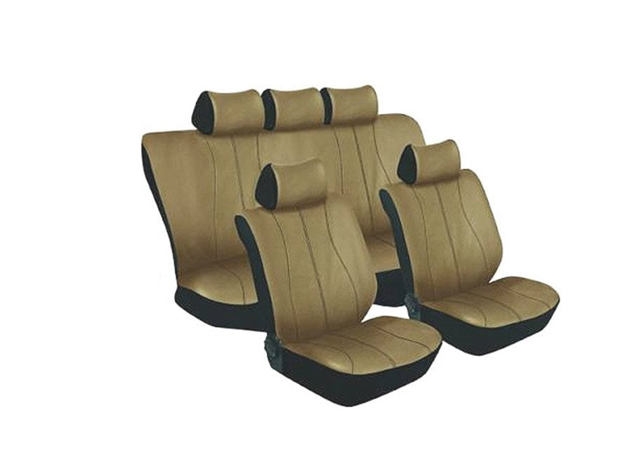 GUNMANSA Stingray Galaxy Leather Look 11pc Seat Cover Set (beige)