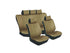GUNMANSA Stingray Galaxy Leather Look 11pc Seat Cover Set (beige)