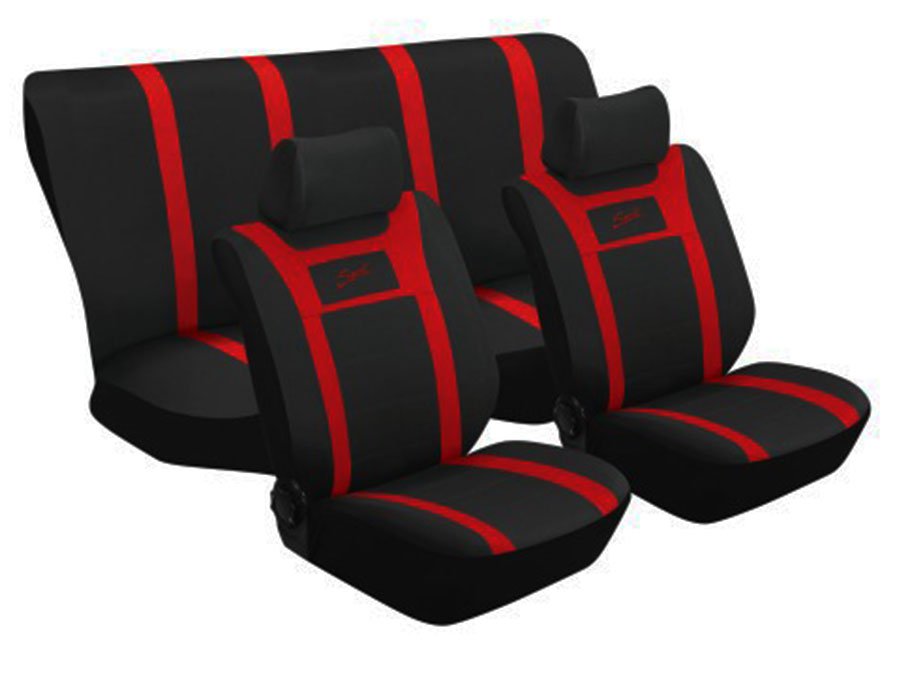 GUNMANSA Stingray Sport Design 6piece Seat Cover Set (red)