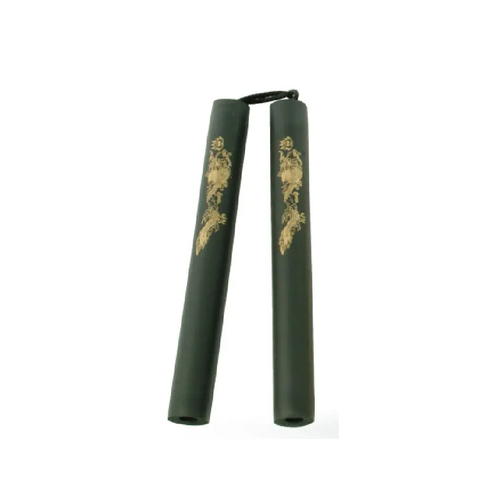 GUNMANSA String Foam Chaku w/Dragon Black 12" - E121