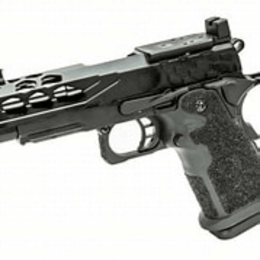 GUNMANSA Stryk HI-Capa 4.3 Airsoft Gun GBB BK W/ Red Dot Mount – LTX-8B-M