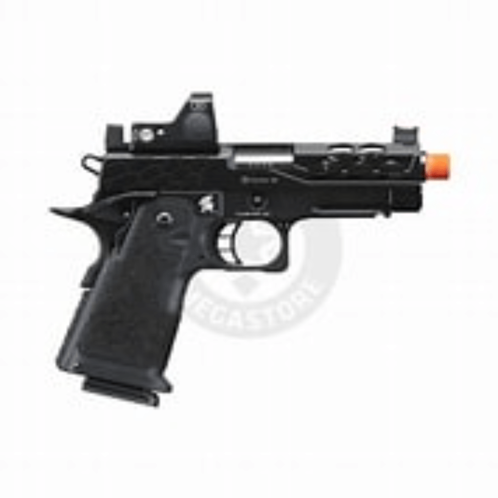 GUNMANSA Stryk HI-Capa 4.3 Airsoft Gun GBB BK W/ Red Dot Mount – LTX-8B-M