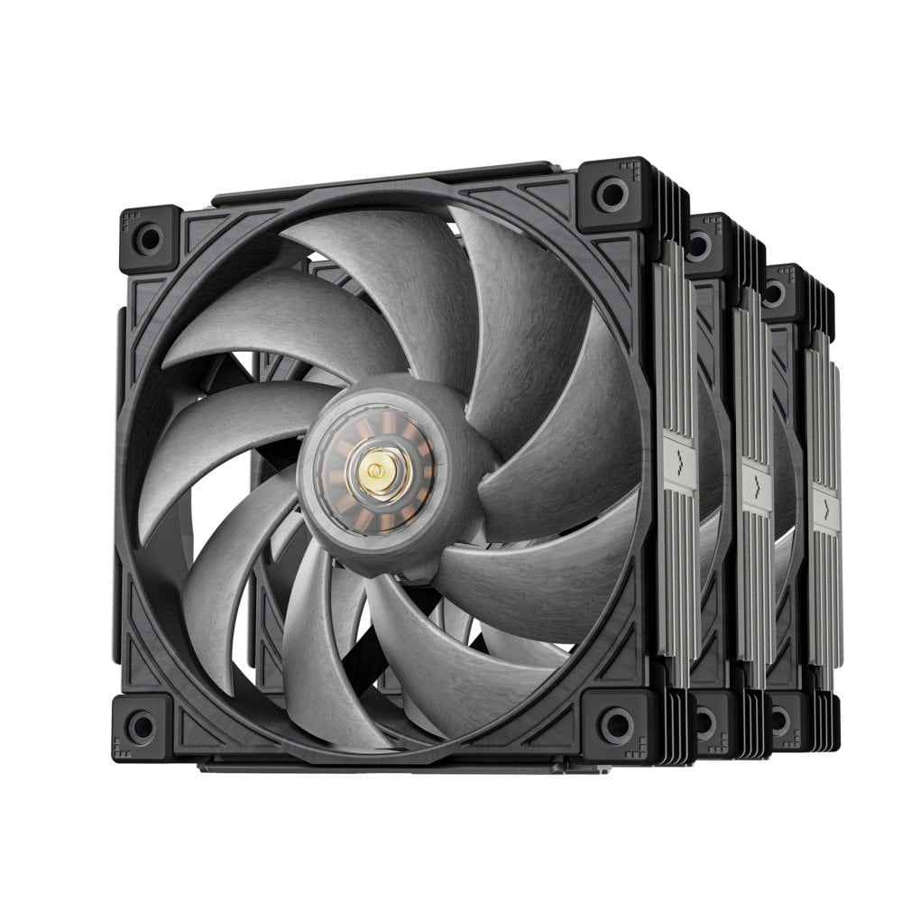 GUNMANSA Sudokoo MACH120 3IN1, 120mm High-Performance Fans, 4-pin Cable, PWM, Hybrid Hydraulic Bearing, FOC, 3 pack, Glass Fiber, 30mm thick, Liquid Crystal Polymer