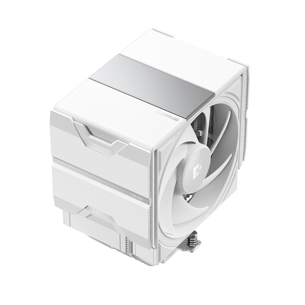 GUNMANSA Sudokoo SK700 WHITE AM5-Designated Air Cooler, Single Tower Design, High Performance M-Winding Tech Fan, 7 Copper Heat Pipes, L-Rail Lock Mount, 220W Heat Dissipation