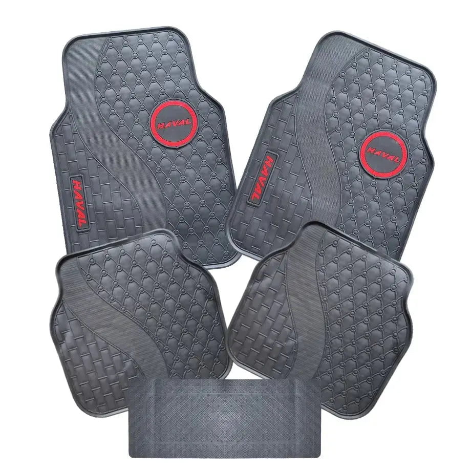GUNMANSA Suitable To Fit - Haval 5-Piece Rubber Car Mats (Red)