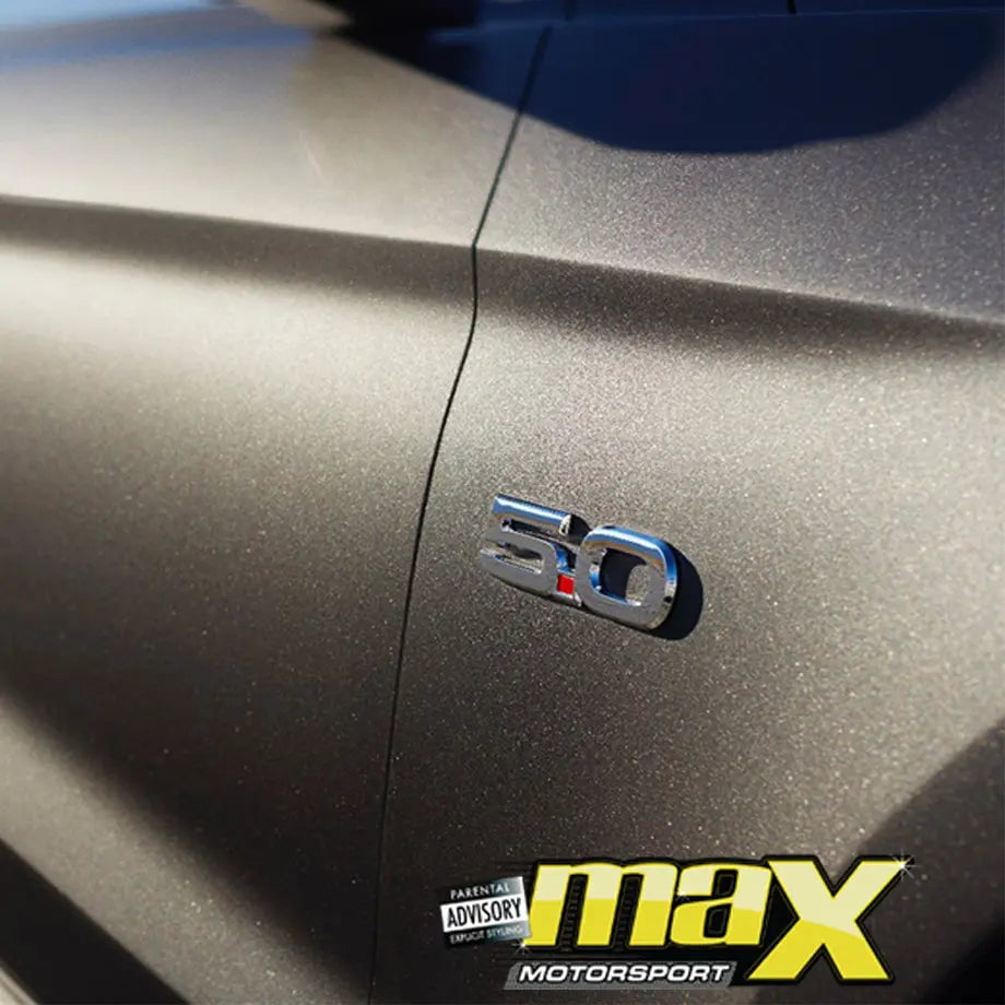 GUNMANSA Suitable To Fit - Mustang 5.0 Badge (Chrome)
